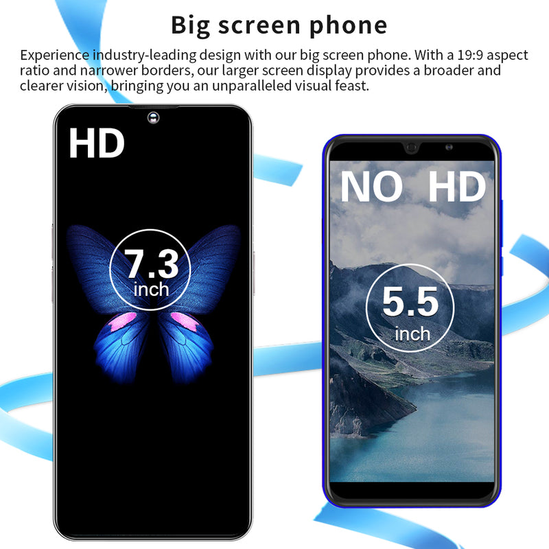 S30 Ultra 5G Smartphone 7.3" 8GB+256GB Factory Unlocked Android 13 Mobile Phones