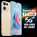 2023 Rino9 Pro 7.3" 4GB+64GB Smartphone Android 13 Unlocked 5G Cheap Smart Phone