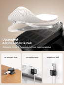 6 Pack Magnetic Cable Clips Cord Holder, Under Desk Cable Management, Adhesive Wire Holder Keeper Organizer for Home Office Desk Phone Car Wall Desktop Nightstand