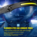 COB LED Headlamp USB Rechargeable Headlight Torch Work Light Bar Head Band Lamp