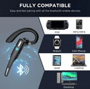 Headset Bluetooth 5.1 Earpiece Trucker Wireless Dual Mic Earbud Noise Cancelling