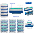 16PCS Replacements 5-Layer Men' For Gillette Fusion Proglide Power Razor Blades