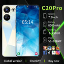 New C20 Pro Smartphone 7.3" 8GB+256GB Unlocked Android Mobile Phone Dual SIM GPS