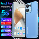 2023 Rino9 Pro 7.3" 6GB+128GB Smartphone Android Dual SIM Unlocked Mobile Phones